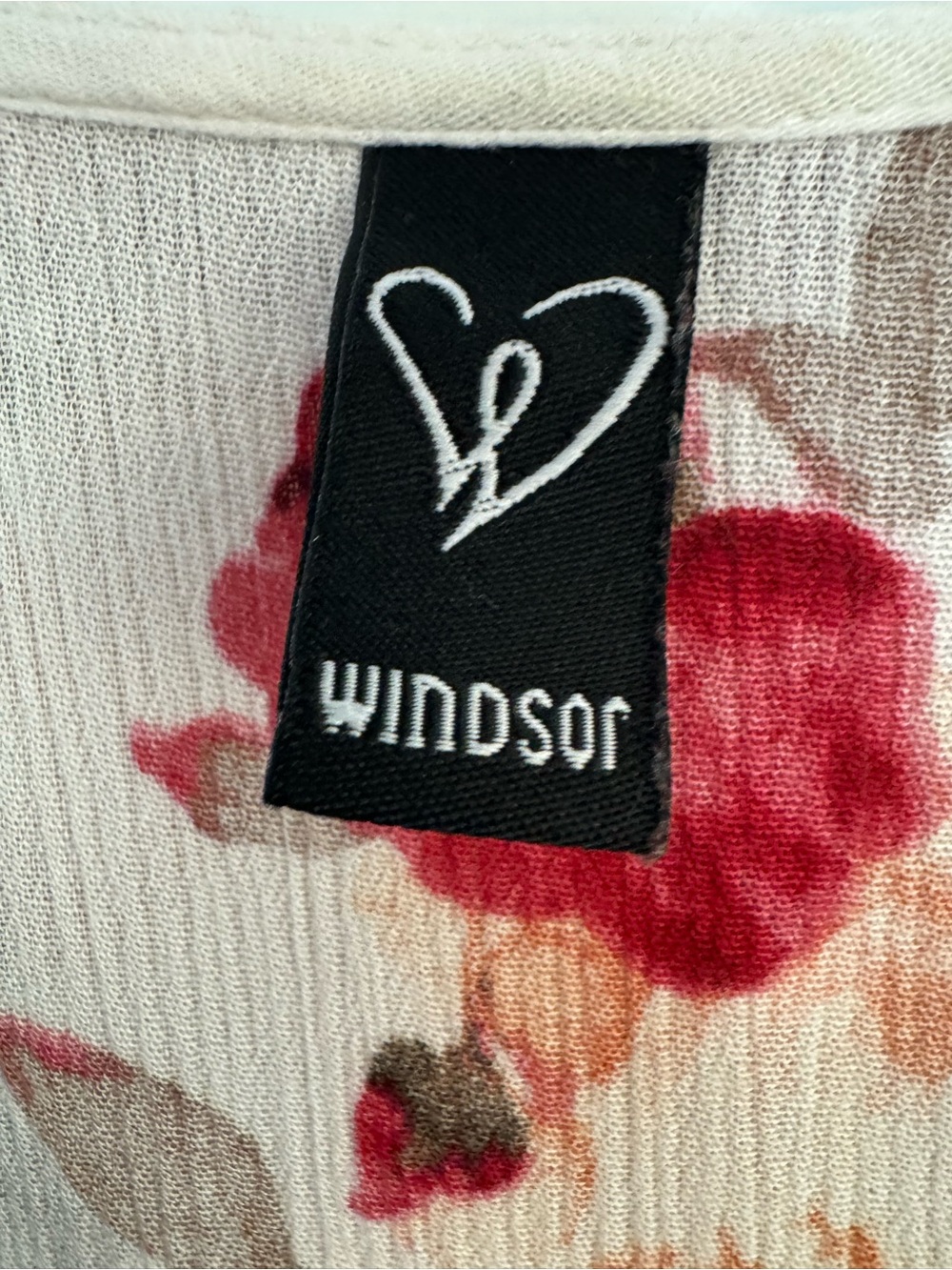Windsor Ivory Floral Ruffle Wrap Midi Dress Size M - Picture 2 of 8